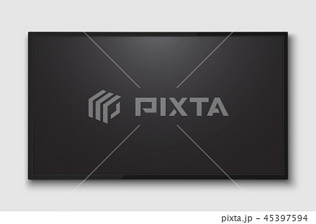 Realistic TV screen. 45397594