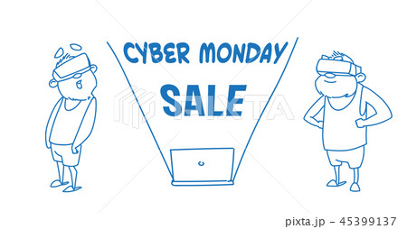 cyber monday sale concept men couple wearing 3d virtual reality glasses digital vision modern cyber monday sale concept men couple wearing 3d virtual reality glasses digital vision modern 45399137