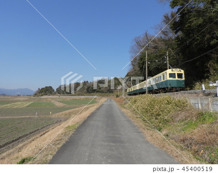 三岐鉄道北勢線と田園風景 ( 2018年2月冬 三重県いなべ市 ) 45400519