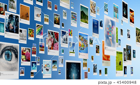 Internet Image and Photography sharing concept 45400948