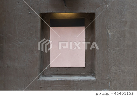 Large blank billboard on a street wall Large blank billboard on a street wall 45401153