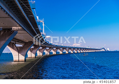 東京湾アクアライン　海と空 45401857