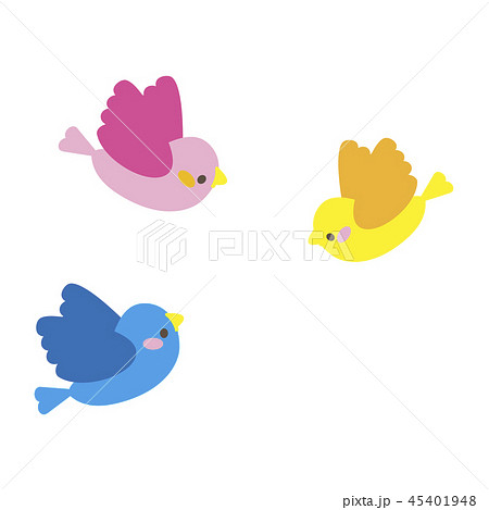 小鳥達のイラスト素材 45401948 Pixta