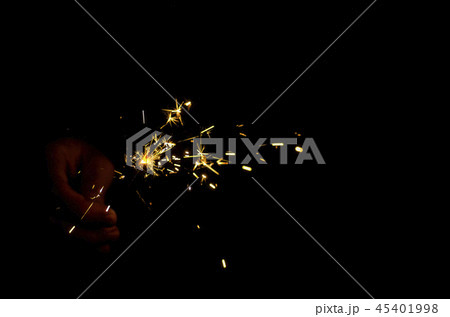 Sparkler Fire In Hand 45401998