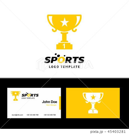 Business card of sports Cup Winner Business card of sports Cup Winner 45403281