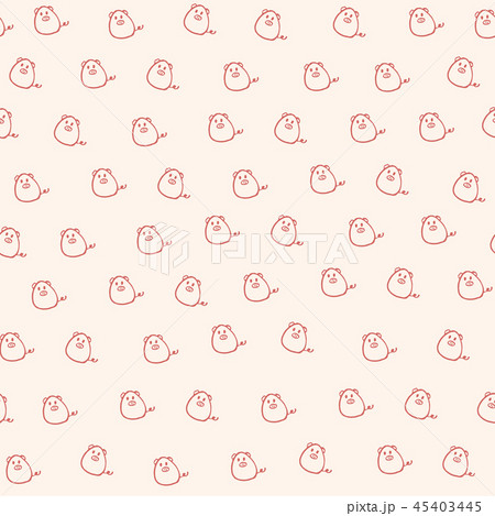 イラスト素材: Cute pig seamless pattern for w