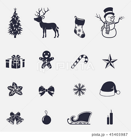 Christmas icons set Christmas icons set 45403987