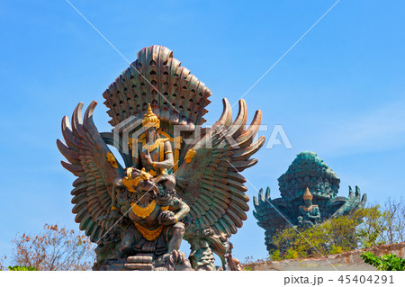 Landscape picture of Garuda Wisnu Kencana statues 45404291