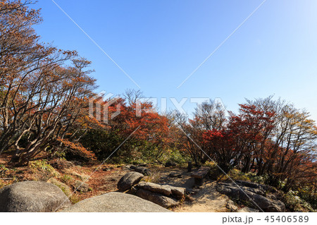 秋の御在所岳　朝の山上公園からの眺望 45406589