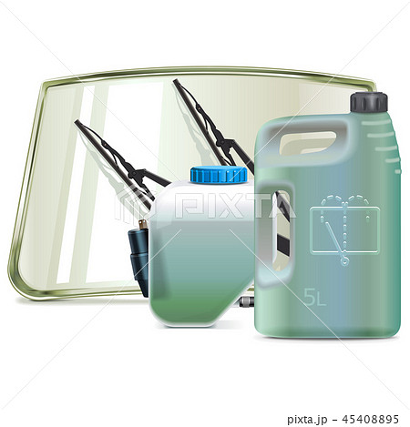 Windshield Cleaning System Parts with Fluid 45408895