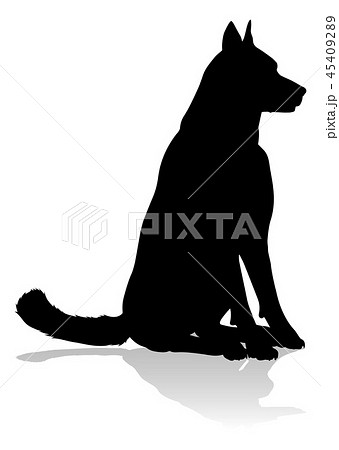 Dog Silhouette Pet Animal 45409289