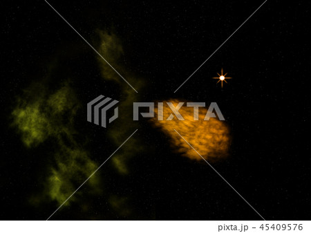 Being shone nebula. 3D rendering Being shone nebula. 3D rendering 45409576