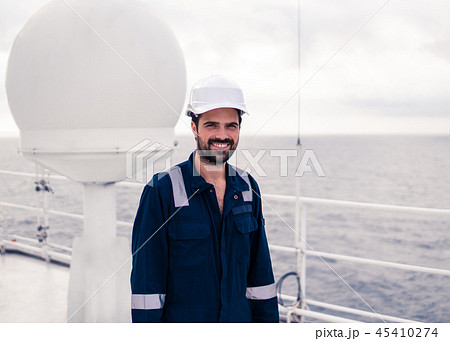 Service technician or serviceman near VSAT terminal Service technician or serviceman near VSAT terminal 45410274