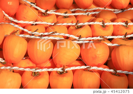 枯露柿(ころ柿)と古民家　甲州市 45412075