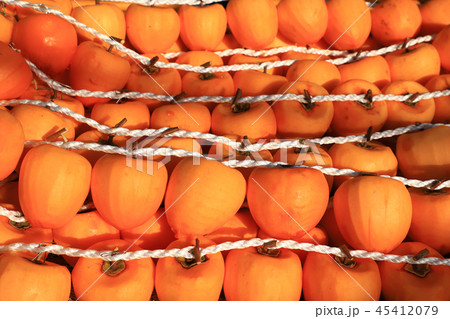 枯露柿(ころ柿)と古民家　甲州市 45412079