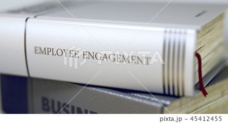 Book Title of Employee Engagement. 3d Render. 45412455