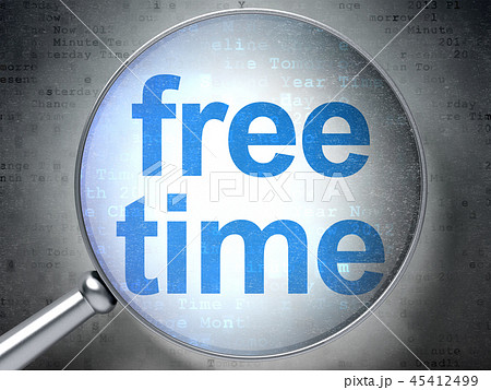 Timeline concept: Free Time with optical glass 45412499