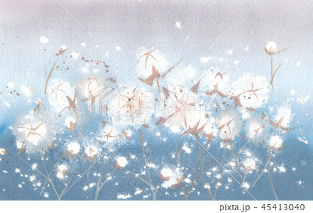 コットン 背景素材のイラスト素材