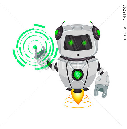 Robot with artificial intelligence, bot Robot with artificial intelligence, bot 45413792