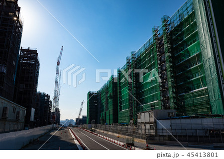 東京再開発 オリンピック選手村建設が進む晴海 2018.11 a 東京再開発 オリンピック選手村建設が進む晴海 2018.11 a 45413801