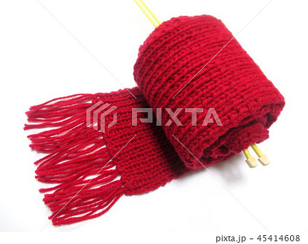 心を込めて手づくり 手編みのマフラー 心を込めて手づくり 手編みのマフラー 45414608