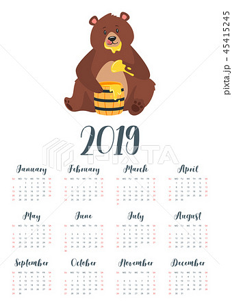 brown bear grizzly calendar 45415245