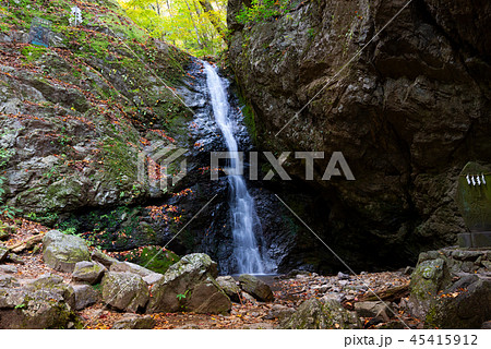 紅葉の御岳山を流れる綾広の滝 紅葉の御岳山を流れる綾広の滝 45415912
