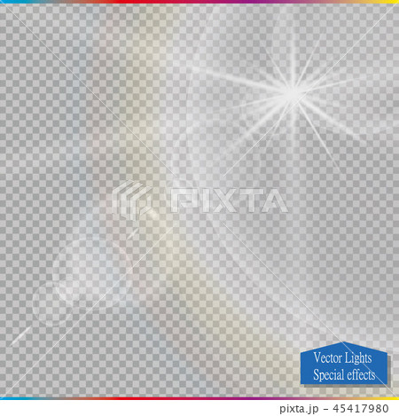 Vector transparent sunlight special lens flare light effect. 45417980
