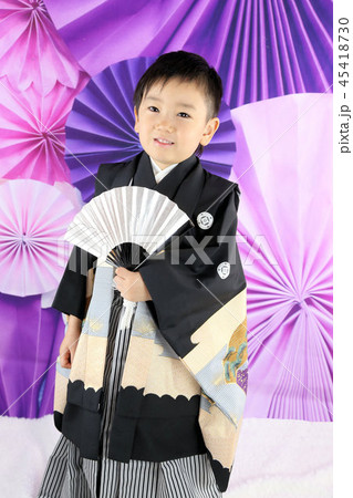 5歳の七五三・羽織袴の男の子 5歳の七五三・羽織袴の男の子 45418730