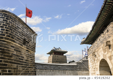 城壁 華西門 古城 45419202