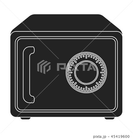 Safe icon in black style isolated on white background. Hotel symbol stock vector illustration. 45419600