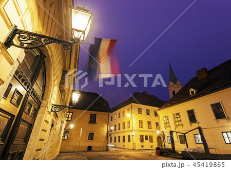 Architecture of old upper town in Zagreb Architecture of old upper town in Zagreb 45419865