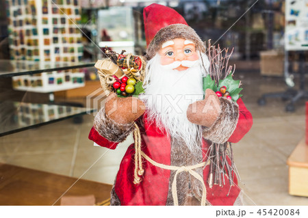 Various decorations and souvenirs on christmas market 45420084