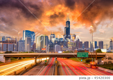 Chicago, Illinois, USA Skyline 45420300