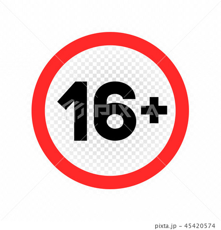 adults only sign symbol 45420574