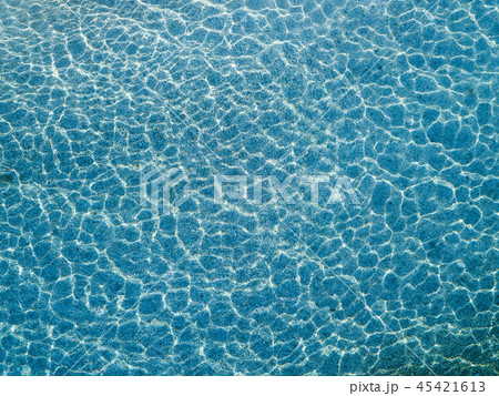 Aerial view of water reflections on the sea. Transparent water Aerial view of water reflections on the sea. Transparent water 45421613