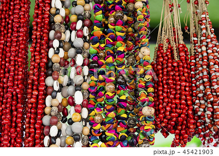 Typical Cuban souvenir - seed jewelry 45421903