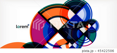 Vector abstract colorful circles background Vector abstract colorful circles background 45422506