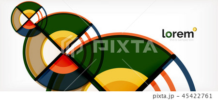 Vector abstract colorful circles background 45422761