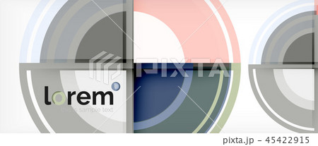 Circle abstract background, geometric modern design template 45422915
