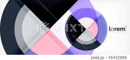Circle abstract background, geometric modern design template 45422999