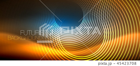 Neon glowing circles background Neon glowing circles background 45423708