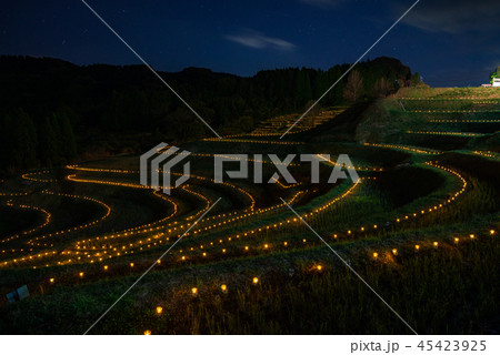 (千葉県)大山千枚田ライトアップ (千葉県)大山千枚田ライトアップ 45423925