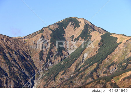 東北飯豊連峰　飯豊山山頂への道　切合小屋稜線から大日岳を望む 45424646