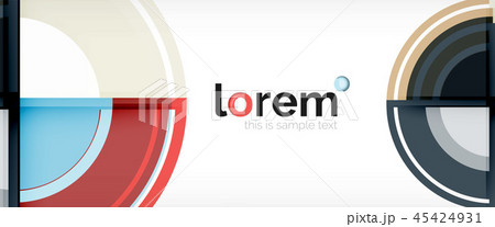Circle abstract background, geometric modern design template Circle abstract background, geometric modern design template 45424931
