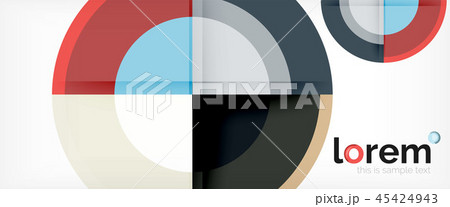 Circle abstract background, geometric modern design template Circle abstract background, geometric modern design template 45424943
