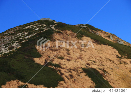 東北飯豊連峰 飯豊山山頂への道 切合小屋稜線から山頂を望む 東北飯豊連峰 飯豊山山頂への道 切合小屋稜線から山頂を望む 45425064