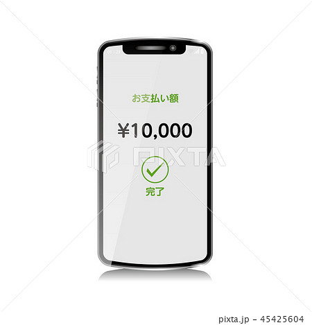 スマートフォンのリアルイラスト モバイル決済イメージ Smartphone Illustrationのイラスト素材 スマートフォンのリアルイラスト モバイル決済イメージ Smartphone Illustrationのイラスト素材