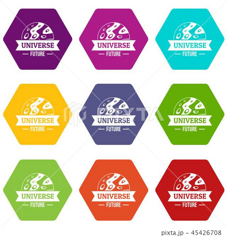 Universe future icons set 9 vector Universe future icons set 9 vector 45426708
