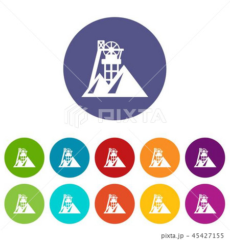 Mine icon, simple style 45427155